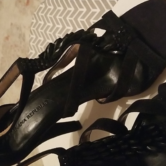 Banana Republic Natalia Black Beaded Heels - Picture 3 of 11